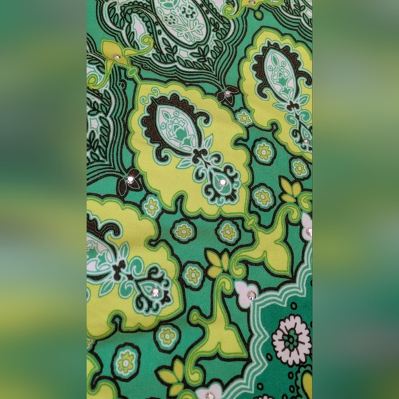 INC Green Sundress With Sparkling Studs In The Front. Size M. - Picture 7 of 11